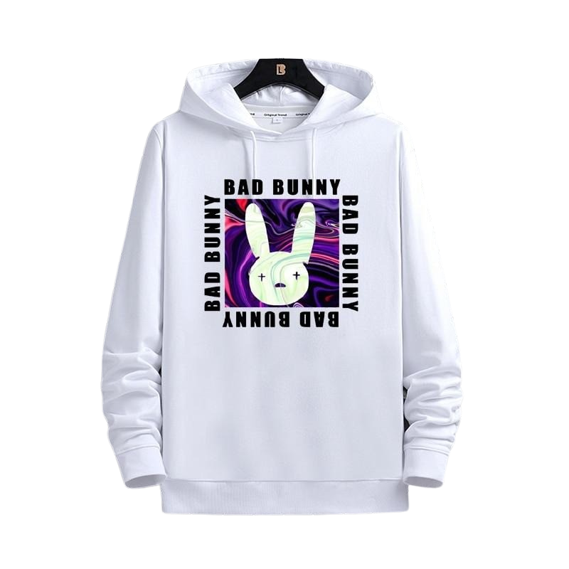 Bad Bunny Hoodie Casual New Fashion Trend Hoodie - Bad Bunny Official ...